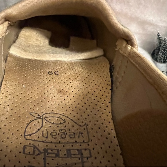 Dansko EU39/US8.5/9 Multicolor Vegan Striped Jute Espadrille Mules/Clogs… - Picture 9 of 16